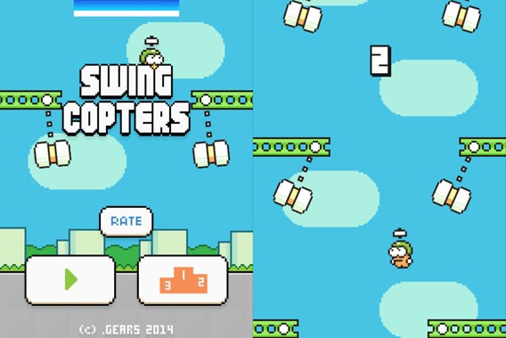 Swing Copters: Der Nachfolger von Flappy Birds auf Höhenflug für Android und iOS