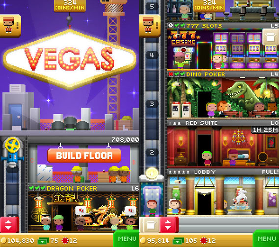 Tiny Tower Vegas Das kostenlose Aufbauspiel in der Glücksspiel