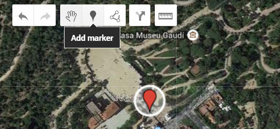 Google My Maps Add marker tool