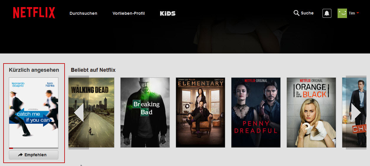 Netflix Serien Aus Weiterschauen Liste Entfernen