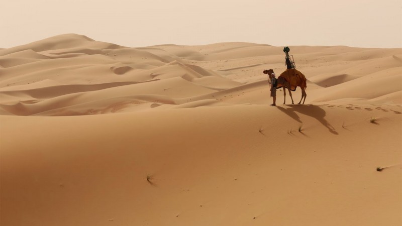 Google Maps: Mit Street View reisen Sie auf dem Kamel durch die Wüste zur Liwa-Oase