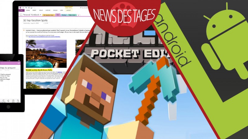 News des Tages: Microsoft Office, Android L, Minecraft – Pocket Edition