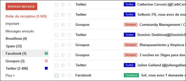 Gmail: libellés, mode d'emploi