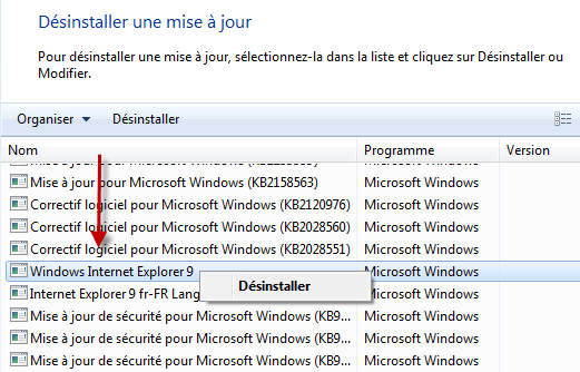 ne peut pas désinstaller la sécurité Internet mcafee