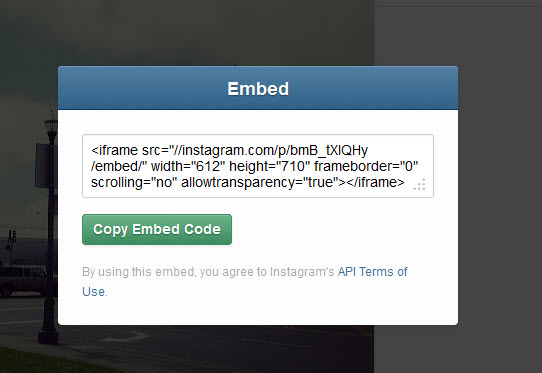 Instagram permet désormais d’intégrer les photos et vidéos sur le web ...
