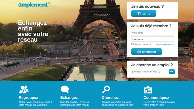 Après Viadeo, voici Amplement, le nouveau LinkedIn à la française