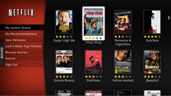 Interface Netflix