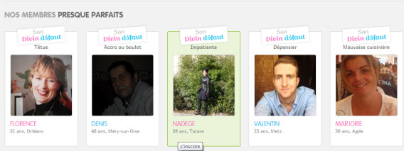 Site de rencontre defaut